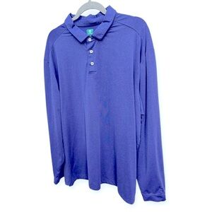 Pro Tour Men’s Air Play Performance Long Sleeve Polo Shirt Size XXL‎